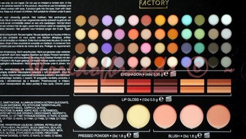FAB FACTORY Zestaw make up ARTYSTYCZNY 4w1 Paleta