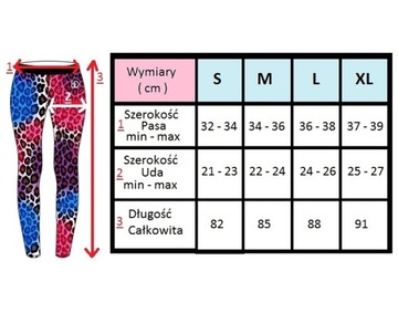 Цветные спортивные леггинсы Panter S M L XL от ByE