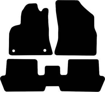 Коврики BASIC черные велюровые: Peugeot 3008 I минивэн 2009-2016 гг.