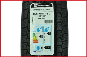 1 x 205/70R15C 106/104R Матадор ВСЕСЕЗОННЫЙ