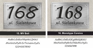 Алюминиевая табличка с адресом дома ЦВЕТА