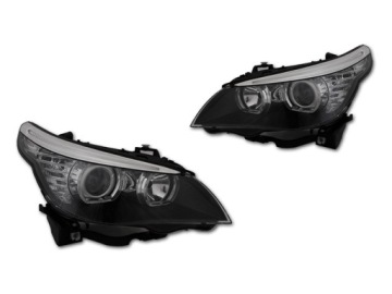 Купить Reflektort фары комплект  l+r кольца angel eyes led тюнинг bmw 5 e60 e61 2003-07, фото thumb