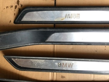 фото thumb №4, Накладки порогові декоративні bmw f02 long комплект