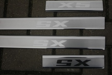 фото thumb №7, Накладки пороги молдинг декоративная bmw x5 2001-2007