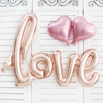 Надпись LOVE на гелиевых или воздушных шарах - 79см