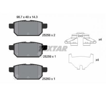 фото thumb №2, Textar гальмівні колодки гальмівні suzuki swift iv 10