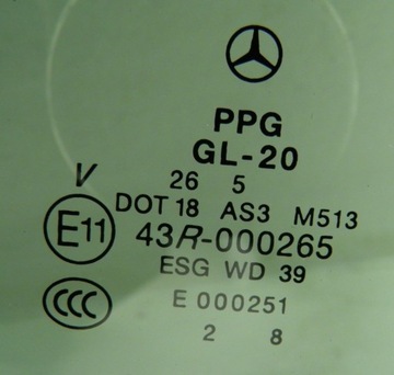 фото thumb №2, Стекло дверь левый задняя mercedes r-klasa w251 тонированная