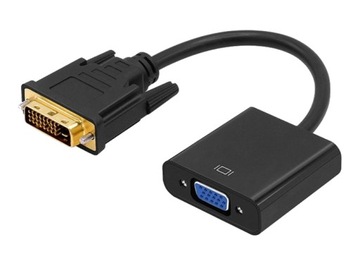 Adapter Konwerter Przejściówka DVI-D 24+1 do VGA