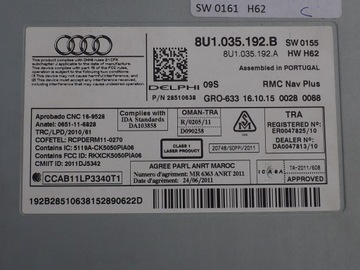 фото thumb №8, Ap навігація монітор 8u1035192b audi q3 рестайлінг