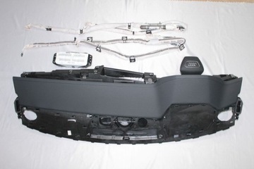 фото thumb №6, Audi a6 a7 c8 шкіра структура soul nić czarna комплект подушка безпеки консоль