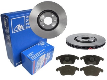 фото thumb №1, Тормозные диски + тормозные колодки ate перед citroen c4 ii ds4 ds5