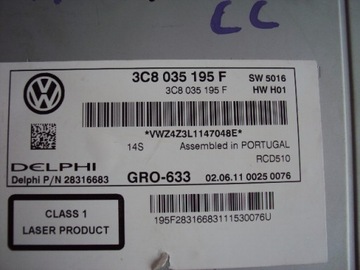 фото thumb №8, Экран навигации монитор vw passat cc 3c8035195f