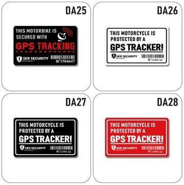 GPS ТРЕКЕР СИСТЕМА СИГНАЛИЗАЦИИ DA15 предупреждающая наклейка