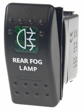 CARLING SWITCH IP68 LED SWITCH 12-24V 20A ЗЕЛЕНЫЙ ЗАДНИЙ ПРОТИВОТУМАННЫЙ ФАР