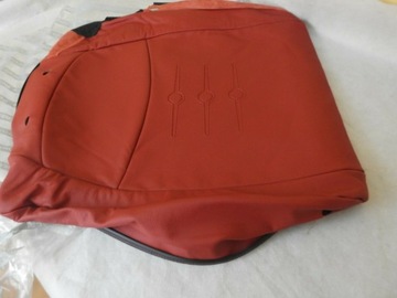 фото thumb №9, Кожа czerwona спинка сиденье левая fiat 500 07-12