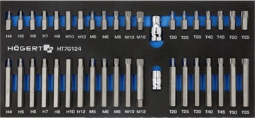 HOGERT HT7G124 НАКОНЕЧНИКИ ДЛЯ МОНТАЖНЫХ ОТВЕРТОК 40 EL