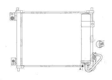 фото thumb №1, Nissan cabstar 06- радиатор кондиционера 3.0 d