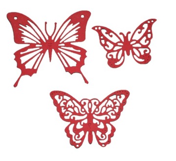 Scrapki Butterfly Лазурная бабочка набор бабочек
