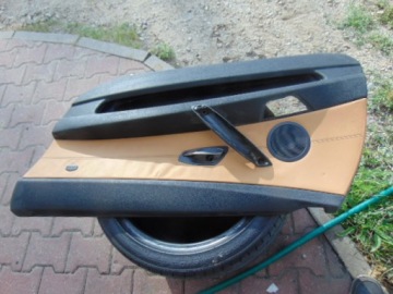 Bmw e85 z4 обшивка чорний чорно коричневий шкіра перед передній правий європа Зі Шроту, фото thumb