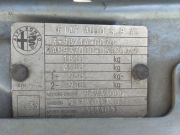 фото thumb №16, Alfa romeo 147 1.9 jtd двигатель kompletny 115km 937a2000