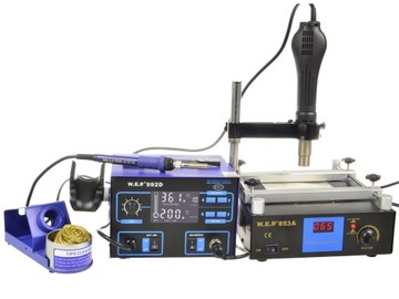 Паяльная станция WEP 992D + ПАКЕТ ДОПОЛНЕНИЙ 5