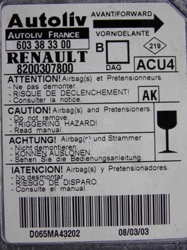 фото thumb №7, Панель патроны подушки датчик megane 2 ii 02-06r