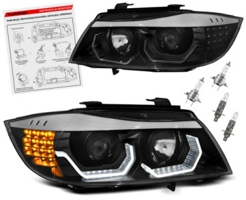 фото thumb №1, Bmw 3 e90 e91 05-08 лампи фари перед передні led кільця 3d h7/h1