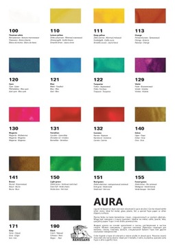 Чернила Aura Ink Renesans Alcohol, 15 мл, светло-зеленые