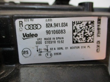 фото thumb №6, Лампа audi a1 82a 18r полный led 82a941034 правая