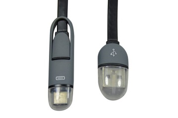 ЦВЕТА КАБЕЛЯ USB-C ТИП C + MICRO USB 2в1