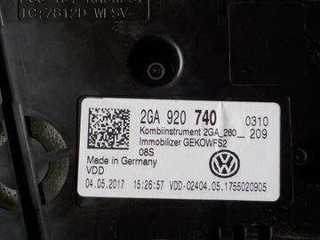 фото thumb №5, Vw t-roc 2.0tsi счетчик приборы 2ga920740