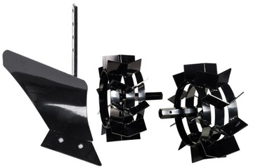 Ротаватор Agroma T7080L3G 7 л.с. + плуг + КОЛЕСА 3-СКОРОСТНЫЕ