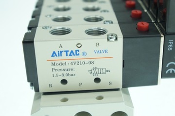 8-клапанный остров, электромагнитный клапан AIRTAC 5/2-1/4-230В