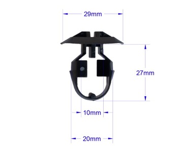 фото thumb №2, Кліпса заглушка накладка порогової порога mercedes w210