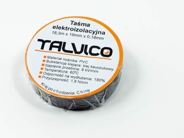 Изолента черная TALVICO изоляция 10 шт.
