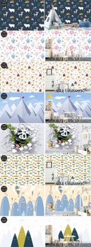 Фотообои для детской комнаты ПАСТЕЛЬНЫЕ РАДУЖНЫЕ ОБЛАКА ЦВЕТА