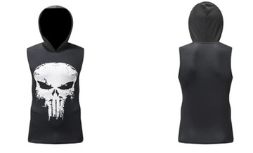 PUNISHER GYM Термоактивная футболка с капюшоном