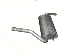 фото thumb №1, Глушник кінцевий ford focus mk3 poj.1,6 od 11r.+obejma