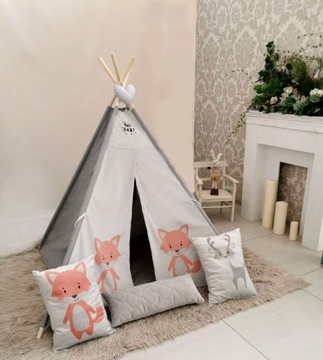 Детская палатка TIPI WIGWAM HOMEK с бархатным ковриком xxl