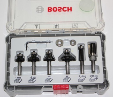 Набор резцов по дереву BOSCH 6 шт., ручка 6 мм.