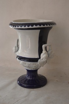 KOBALTOWA PORCELANA PUCHAR WAZA mitologia urna