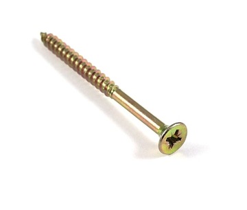 Wkręty hartowane do drewna 6x50 mm 1kg OCYNK złote żółte