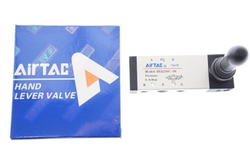 РУЧНОЙ КЛАПАН AIRTAC 4HA230C-08 5/3 -1/4 пружина