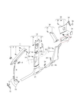 фото thumb №10, Захист стійка lewego 8f0867233b audi a5 8t 07-16