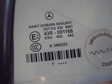фото thumb №5, Стекло стекло дверь левый зад mercedes cls w219 07r