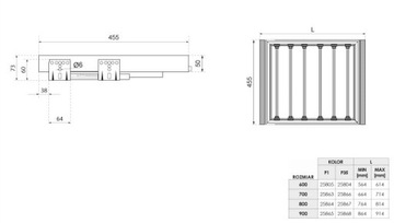 Вешалка для брюк Symphony антрацит 60 WB-662-600