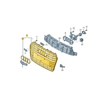 фото thumb №6, Решітка радіатора радіатор решітка радіатора перед audi a6 c7 polift aso оригінал
