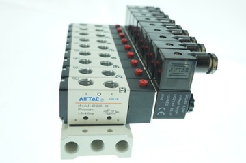 9-клапанный остров, электромагнитный клапан AIRTAC 5/2-1/4-24 В