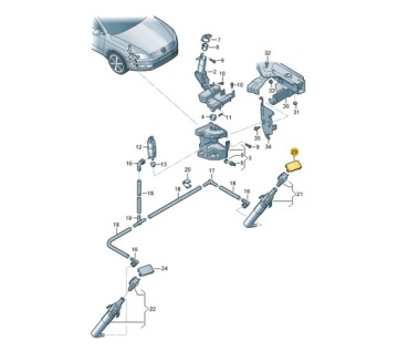 фото thumb №2, Заглушка розпилювача фара passat b7 ліва