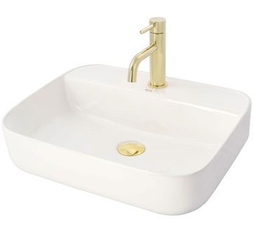 Смеситель для умывальника Lungo Light Gold Low REA